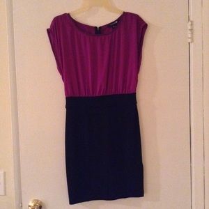 Purple & black dress
